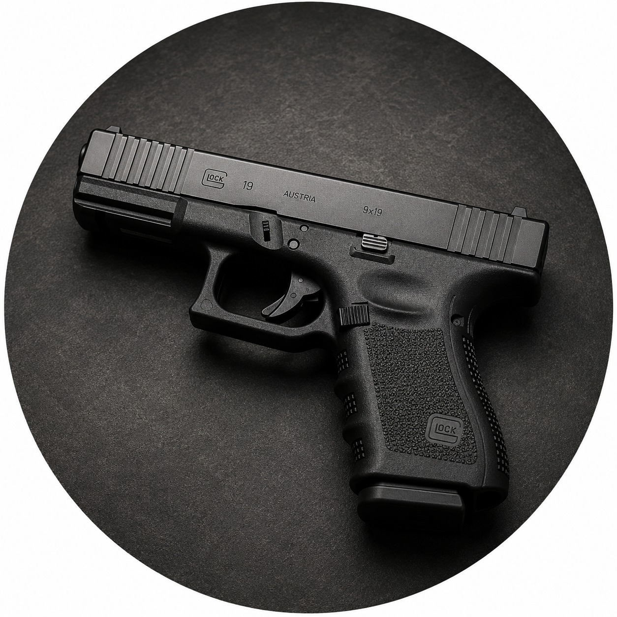 Pistola semiautomática 9mm